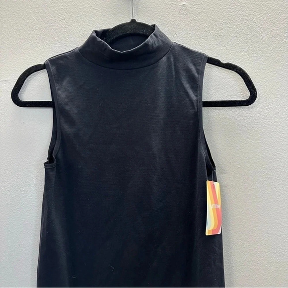 Yummie Lagos Mock Neck Smoothing Tank Dress in Black Sz Small NWT - Picture 3 of 9